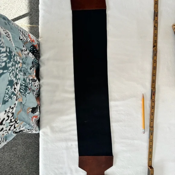 Brown and Black Leather belt size L - Picture 8 of 8